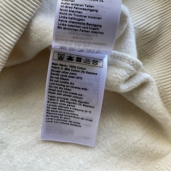 NWT/ba&sh Cream & Red True Life Sweatshirt Size M - Picture 7 of 10